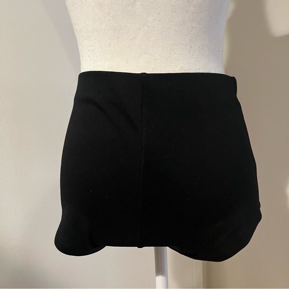 Bershka High Waisted Black Mini Shorts